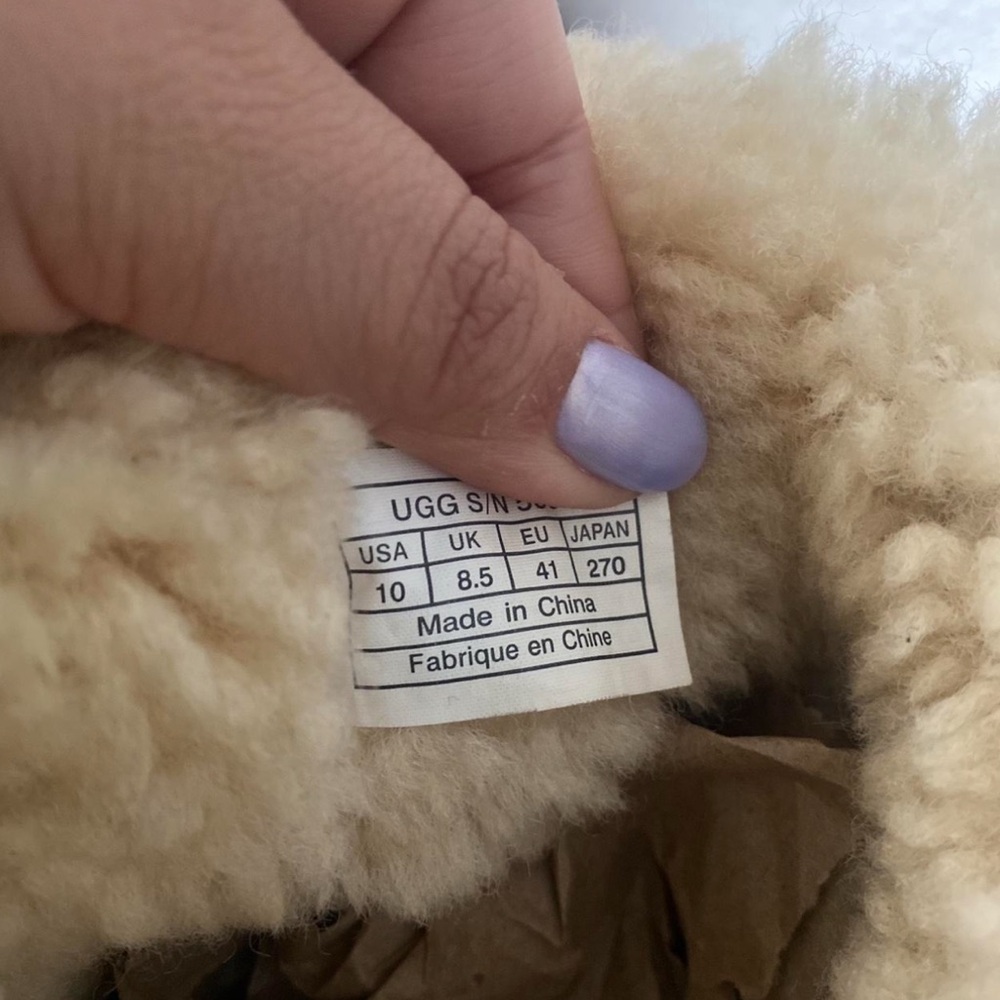 UGG Women's Tan Shearling Boots - Picture 5 of 6